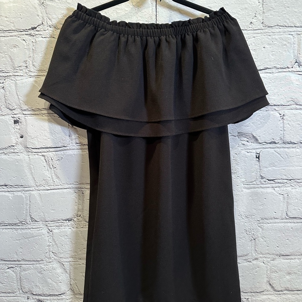 Mudpie Black off the shoulder dress
